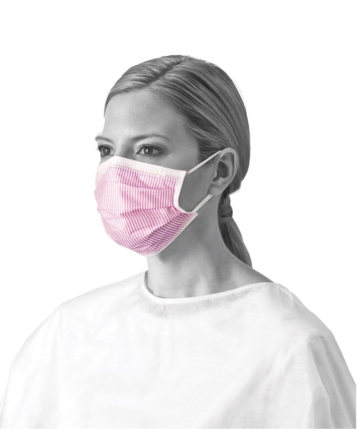 Medline Procedural ASTM Level 3 Procedure Face Mask, Ear Loops, CASE of 300