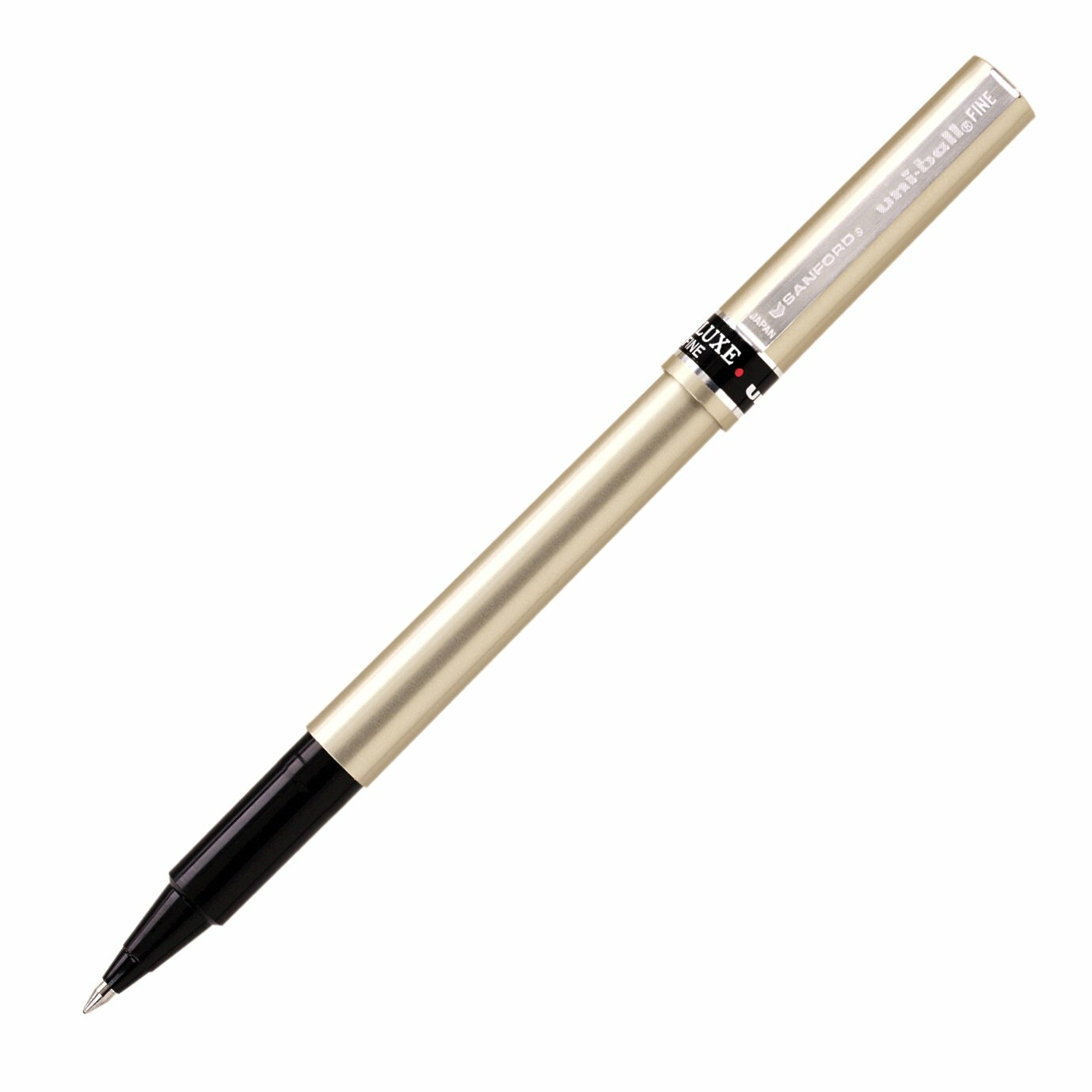 60052 uni-ball Deluxe Roller Ball Pen, Fine Point, Black Ink, Pack of 2