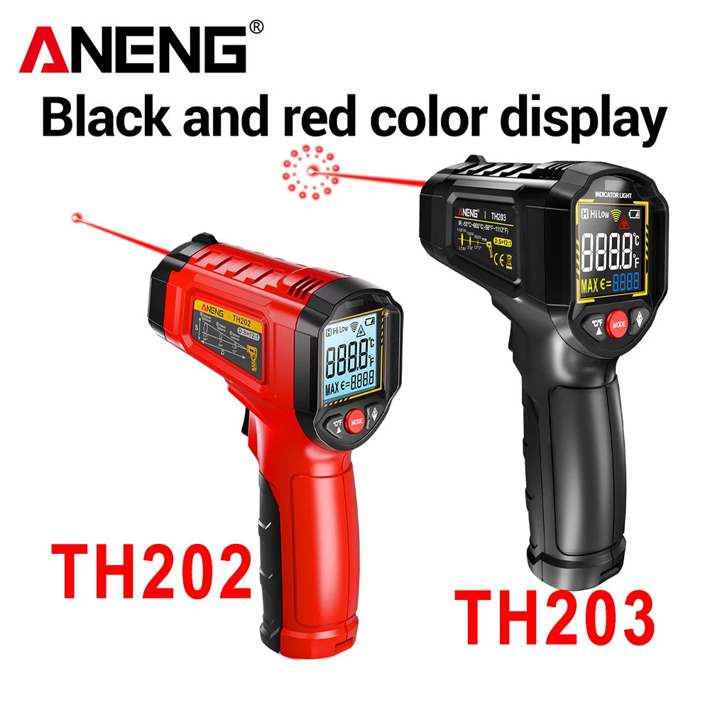 Infrared Thermometer LCD Digital Non-contact Laser IR Temperature Gun Temp Meter