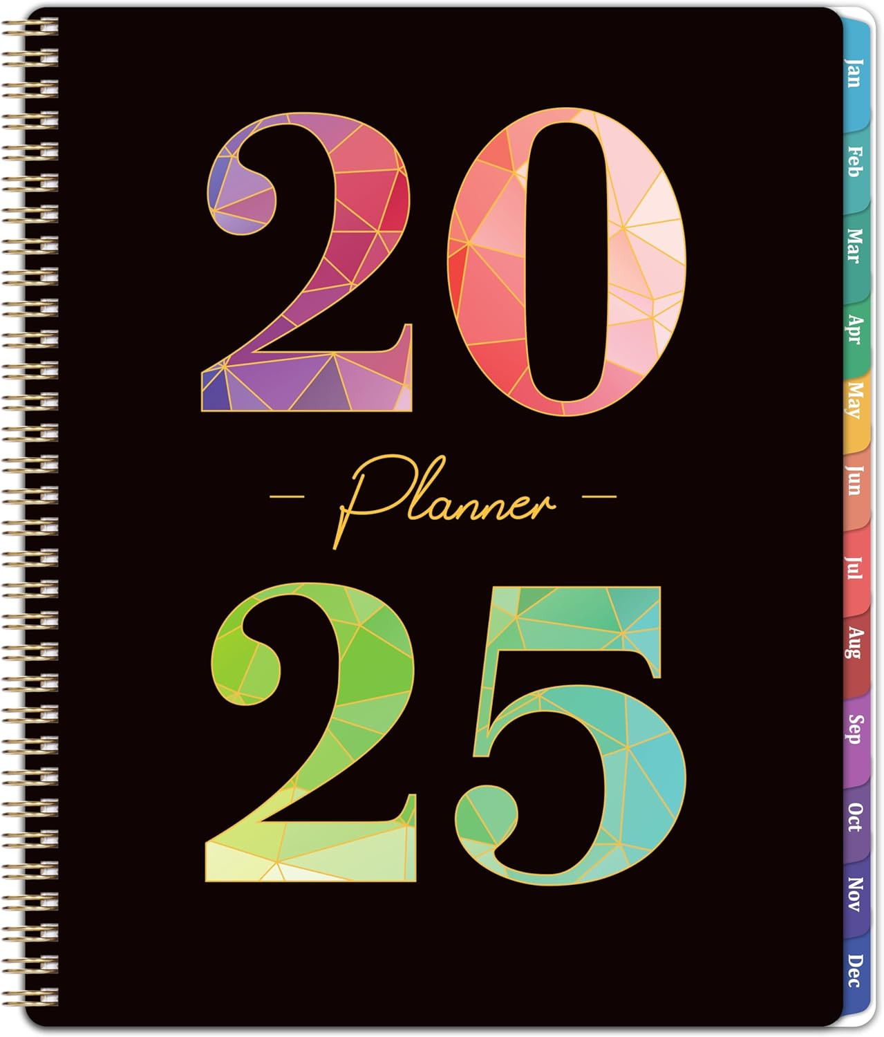 2025 Planner – 2025 Planner Weekly and Monthly from January to December 2025, 9″