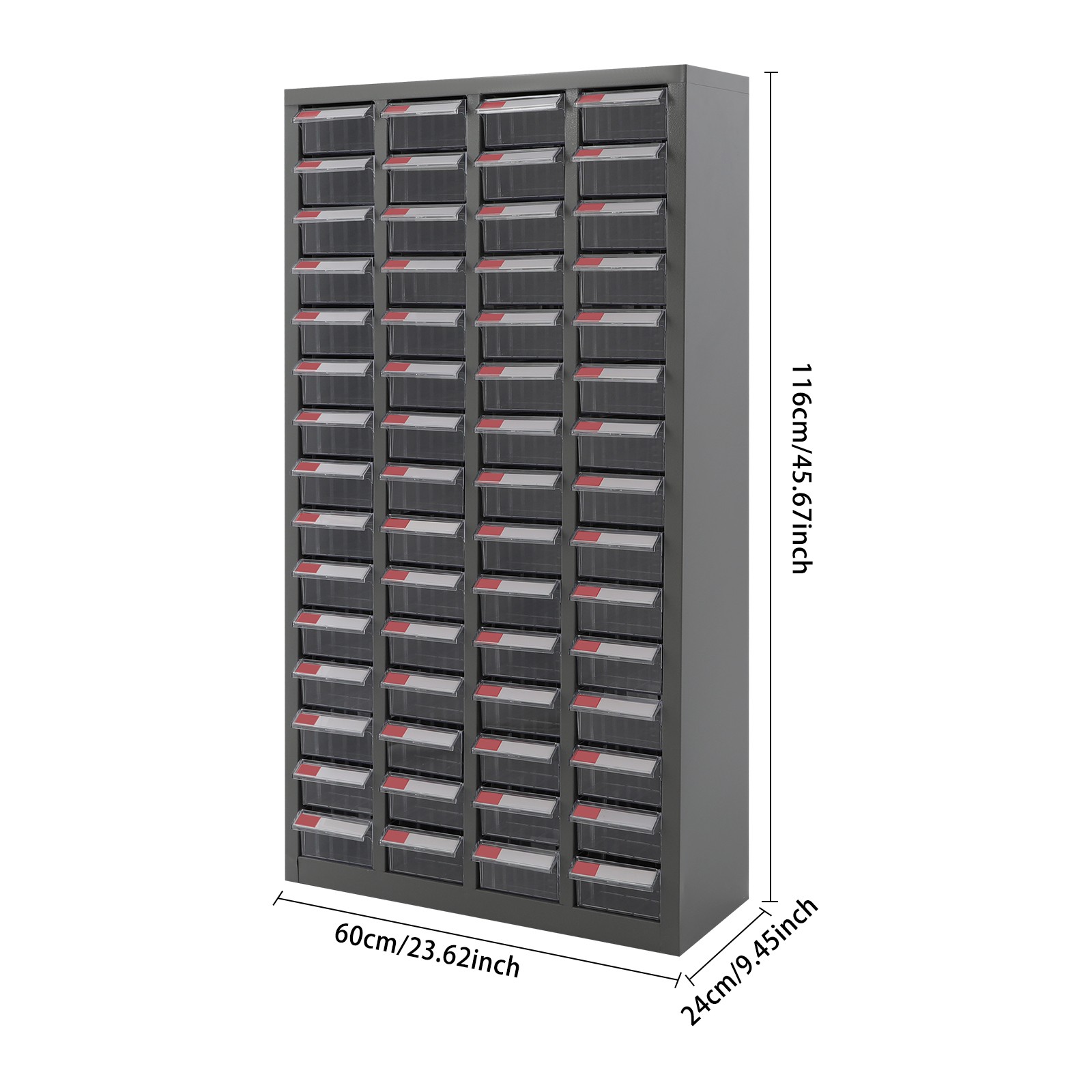 60 Drawers Hardware Tools Storage Cabinet Shop Bolt and Nut Tool Organizing Case