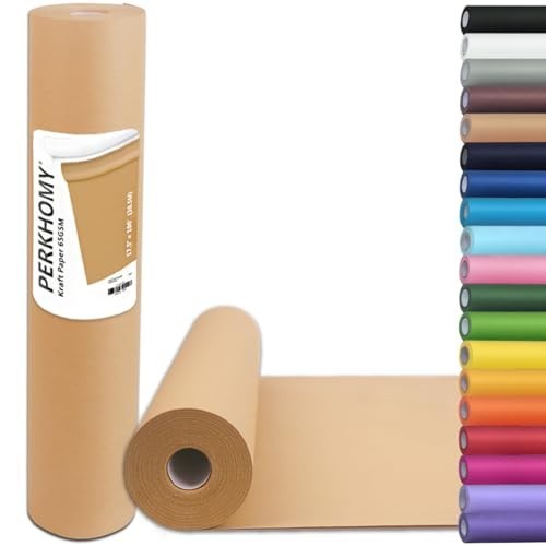 17.5″ x 1200» Brown Kraft Paper 50 lb Basis Thick Roll Packaging Shipping NEW**