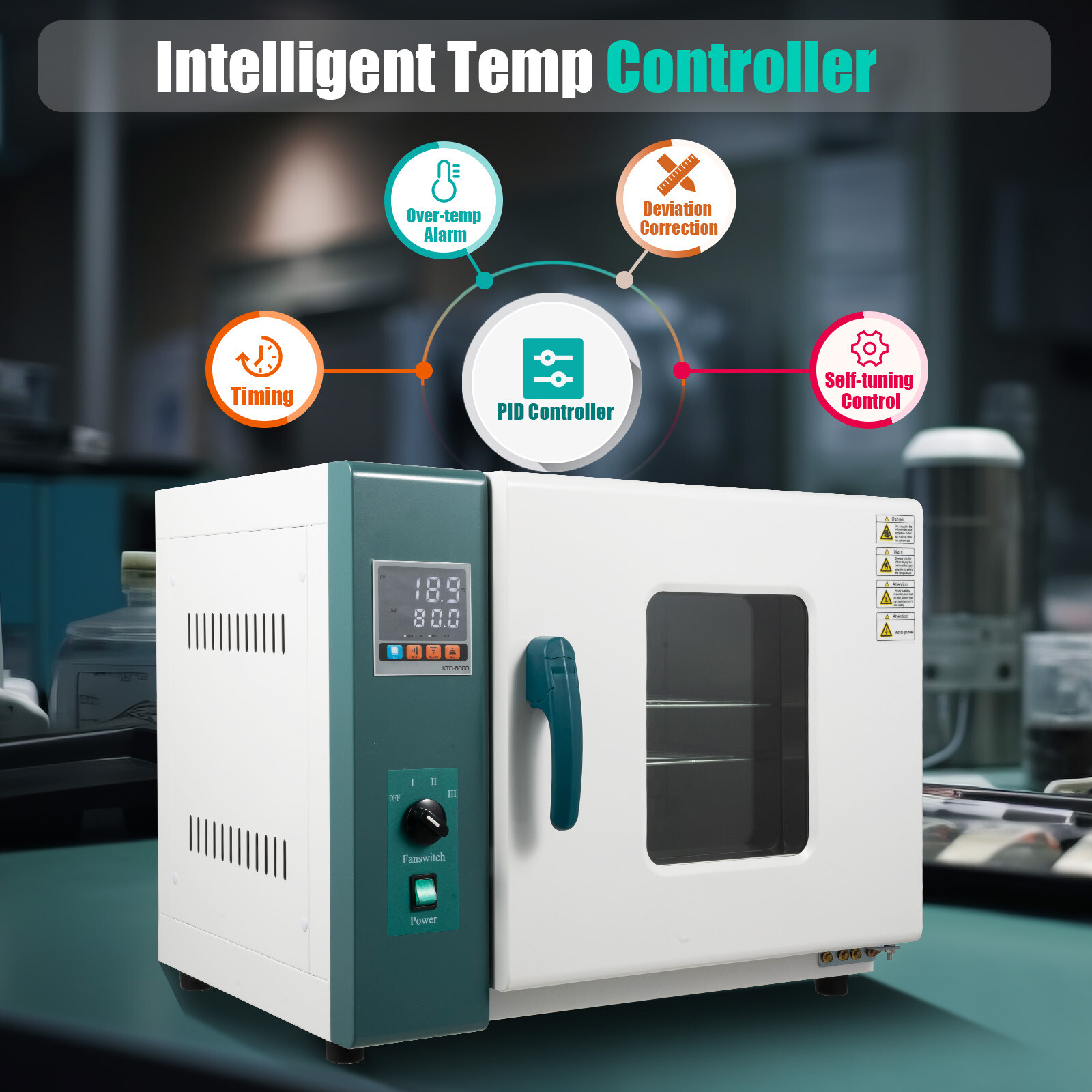 45L 1000W Lab Digital Air Convection Drying Oven Reheating Oven Blast Dry Oven