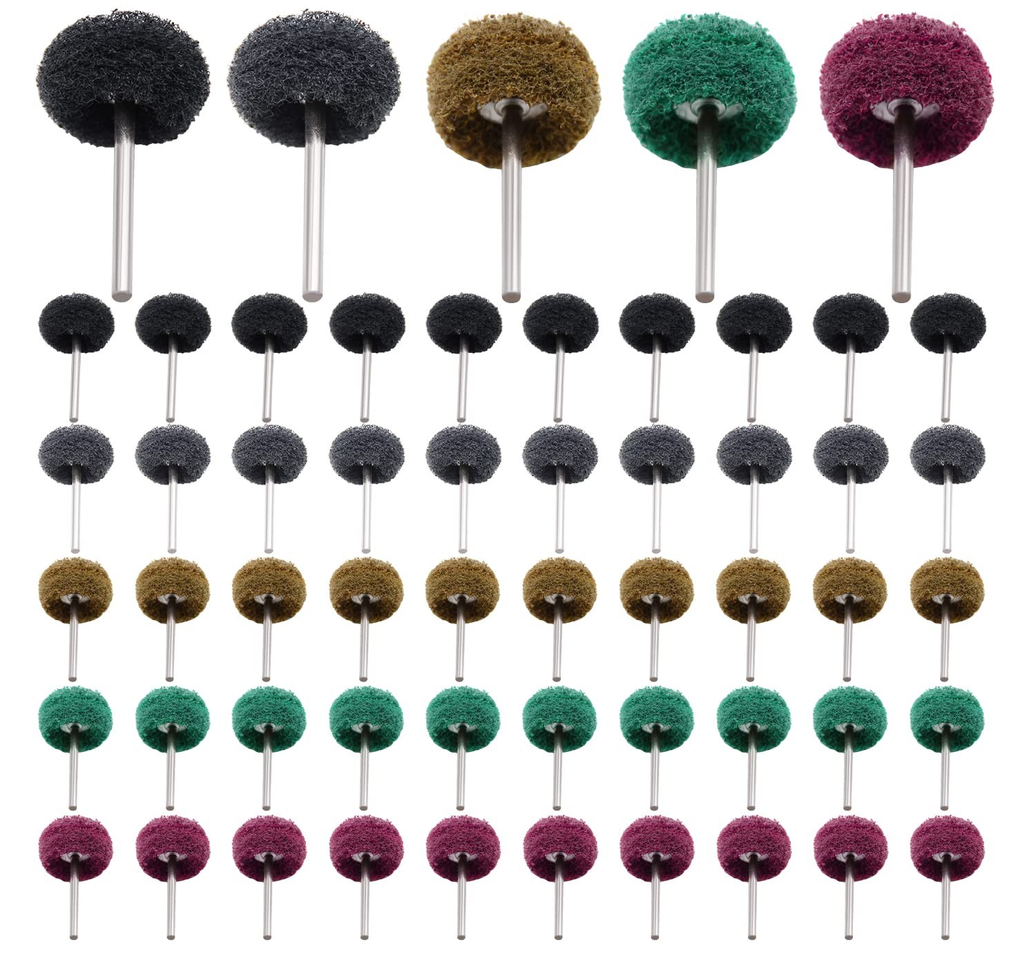 50/100/200pcs Abrasive Wheel, 1″ Buffing Polishing Wheels, Metal Polishing Compo