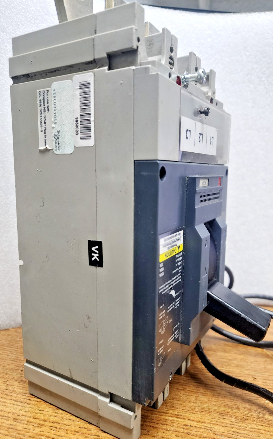 🤠 MERLIN GERIN 400 AMP CIRCUIT BREAKER 600 VAC 3 POLE NSJ400 A