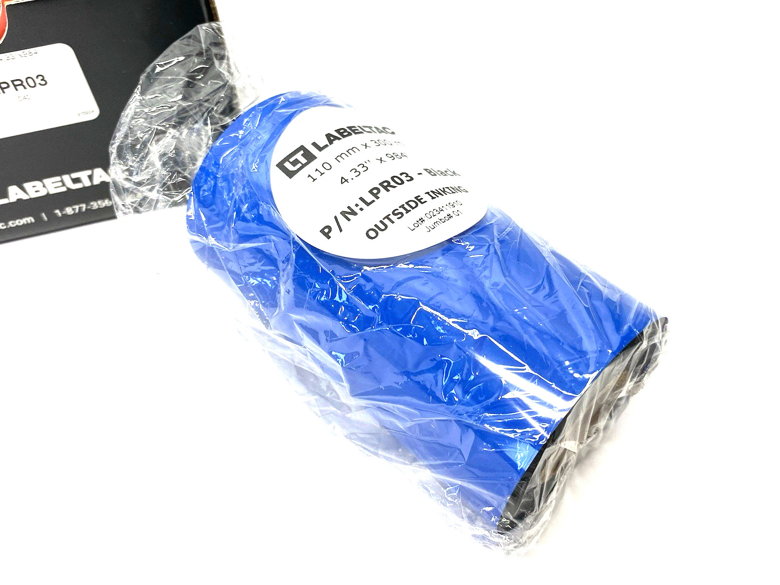 LabelTac LPR03 Pro Model Standard Print Ribbon, Black, 4.33″ x 984′ Roll