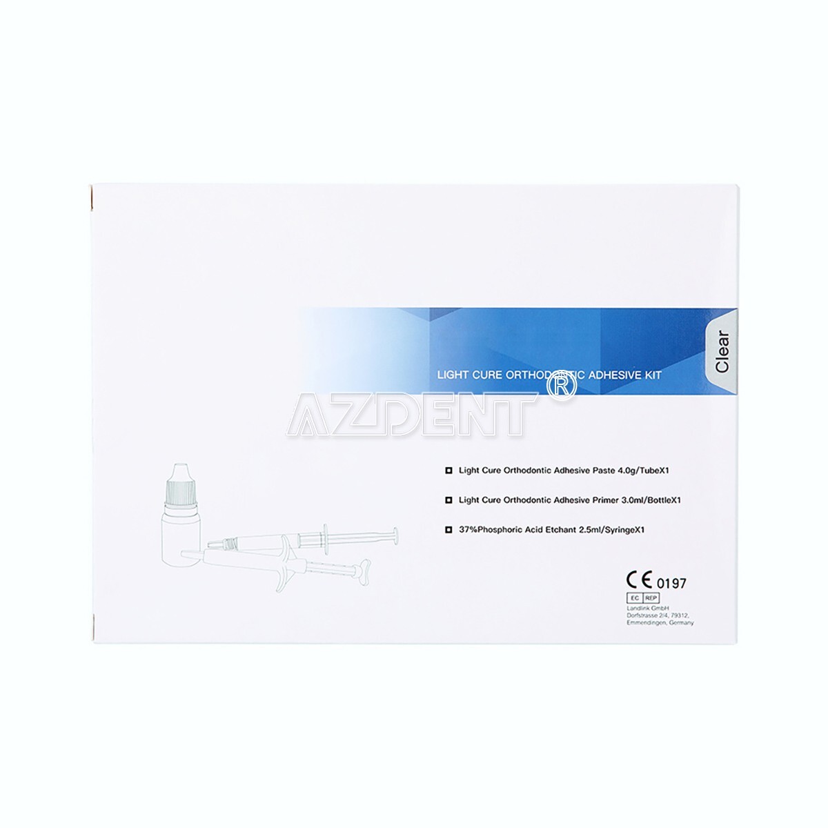 Dental Light Cure Orthodontic Bond Adhesive Kit Blue For metal & ceramic bracket