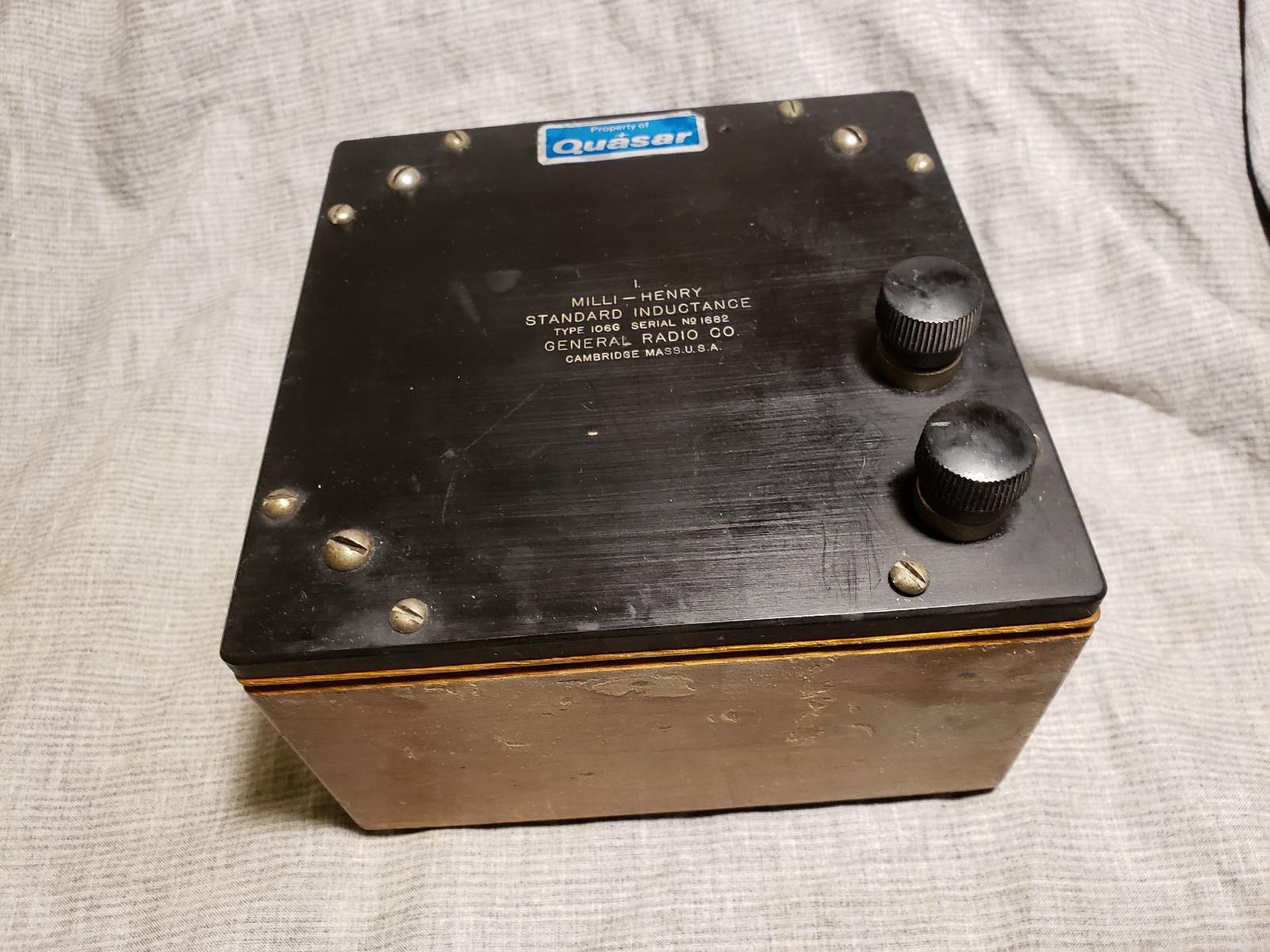 VTG General Radio STANDARD INDUCTANCE 1.0mH Inductor Reference tube era tester