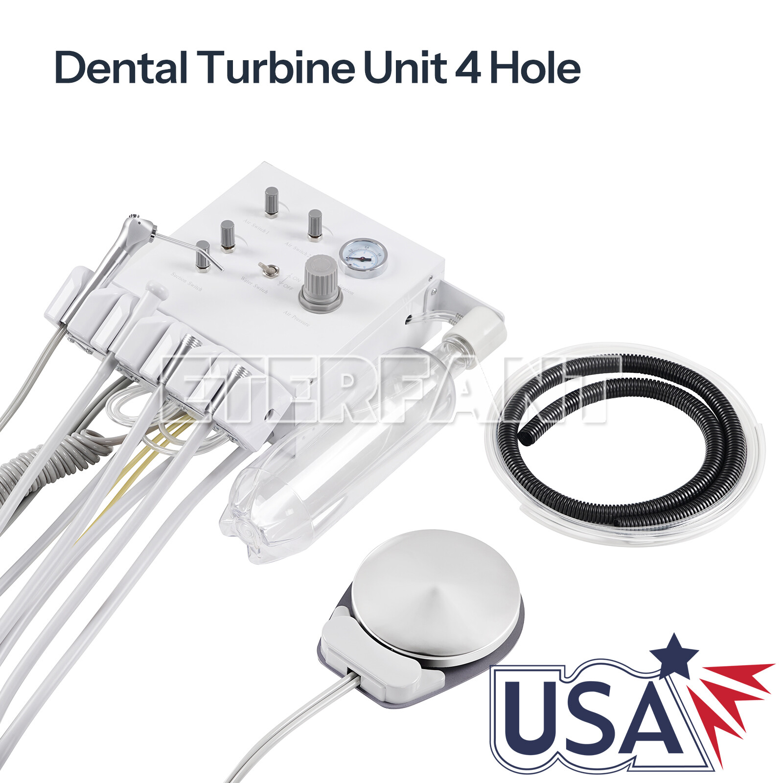 Dental Wall Turbine Unit 4H/Treatment Unit Air Compressor Suction System UPS