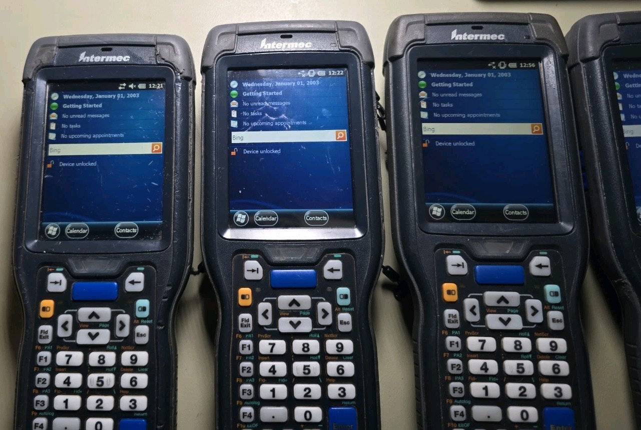 Honeywell Intermec 4X CK71 Barcode Scanners Charger & Batteries