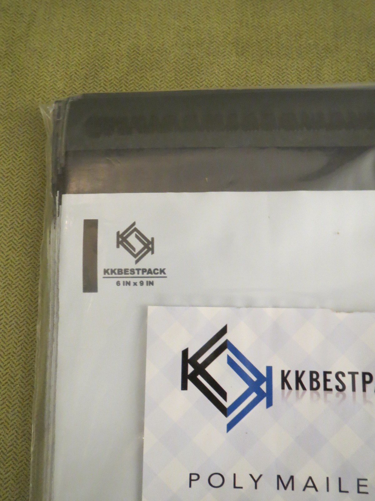 KKBESTPACK Poly Mailers Envelope Shipping Bags, 6″ x 9″, White, 100 Count