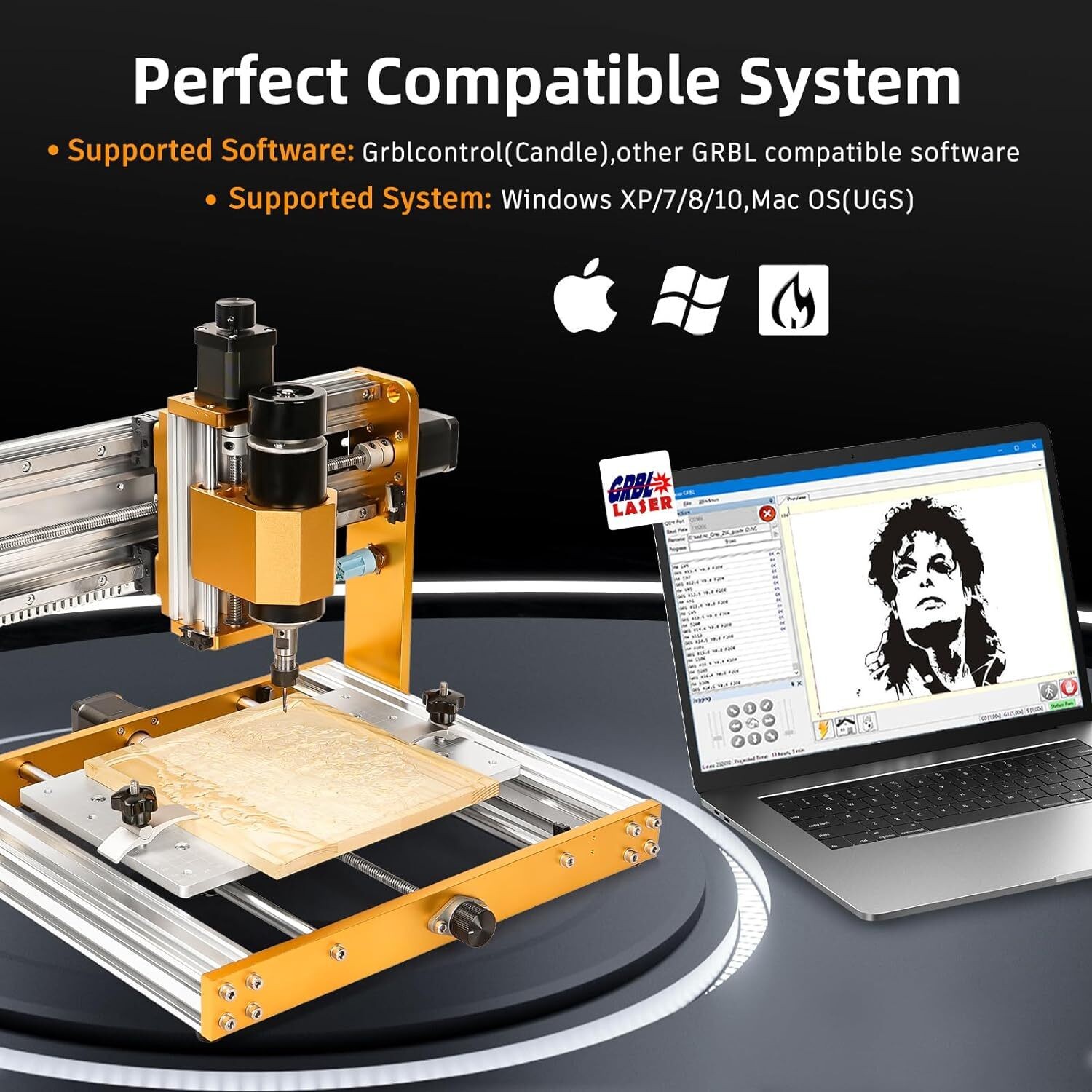 LUNYEE 3018 Pro Ultra 500W CNC Router Engraver Machine for Metal Wood Acrylic
