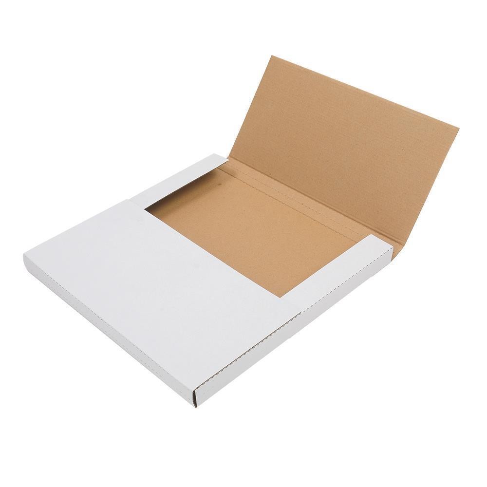 25 LP White Record Album Mailers Book Box Variable Depth Laser Disc Mailers New