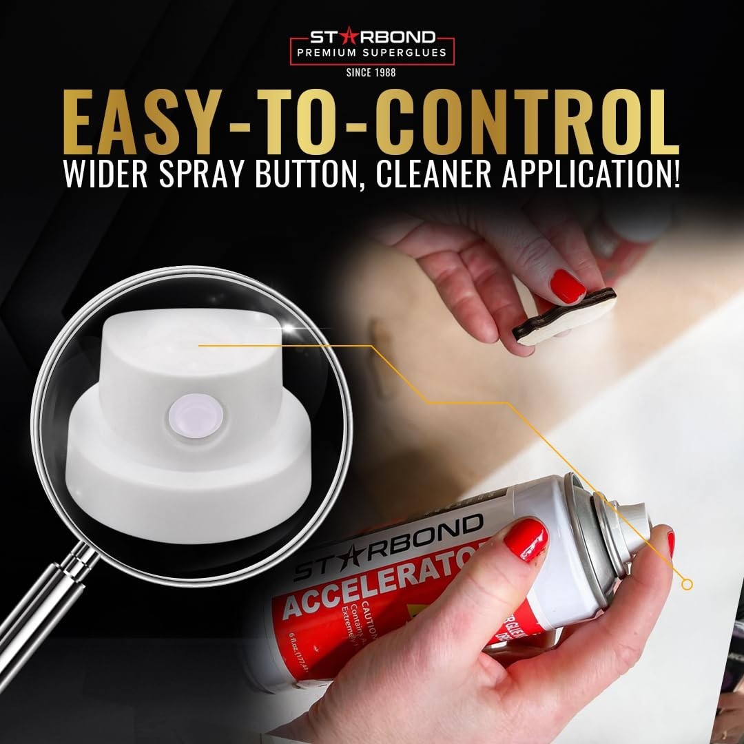 Starbond 2 oz. Gap-Filler Thick Super Glue with 6 oz. Aerosol Activator Bundle