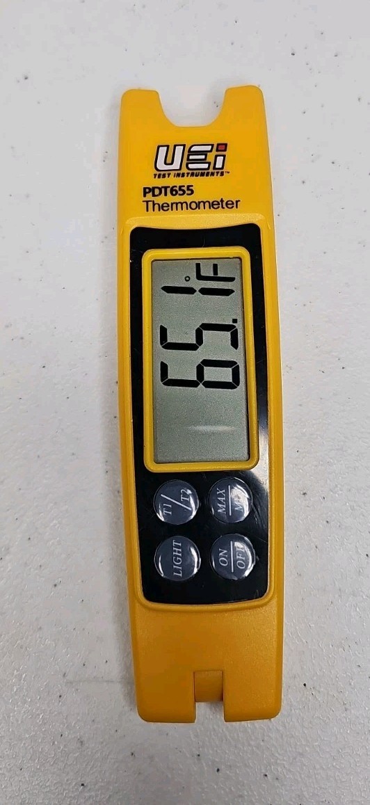 Uei PDT655 Differential Temperature Folding Pocket Thermometer, HVAC Digital