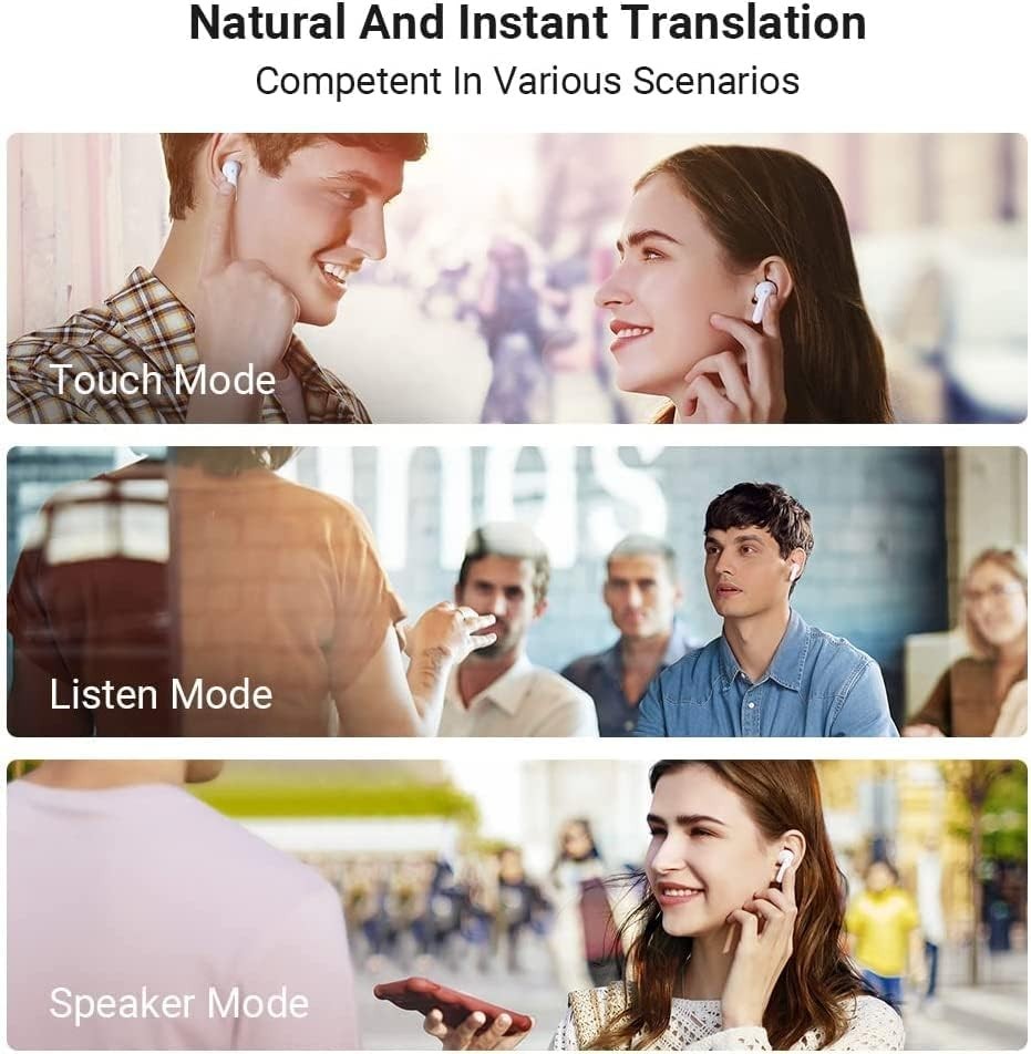 Timekettle M3 Language Translator Earbuds, Two-Way Translator Device #2374C