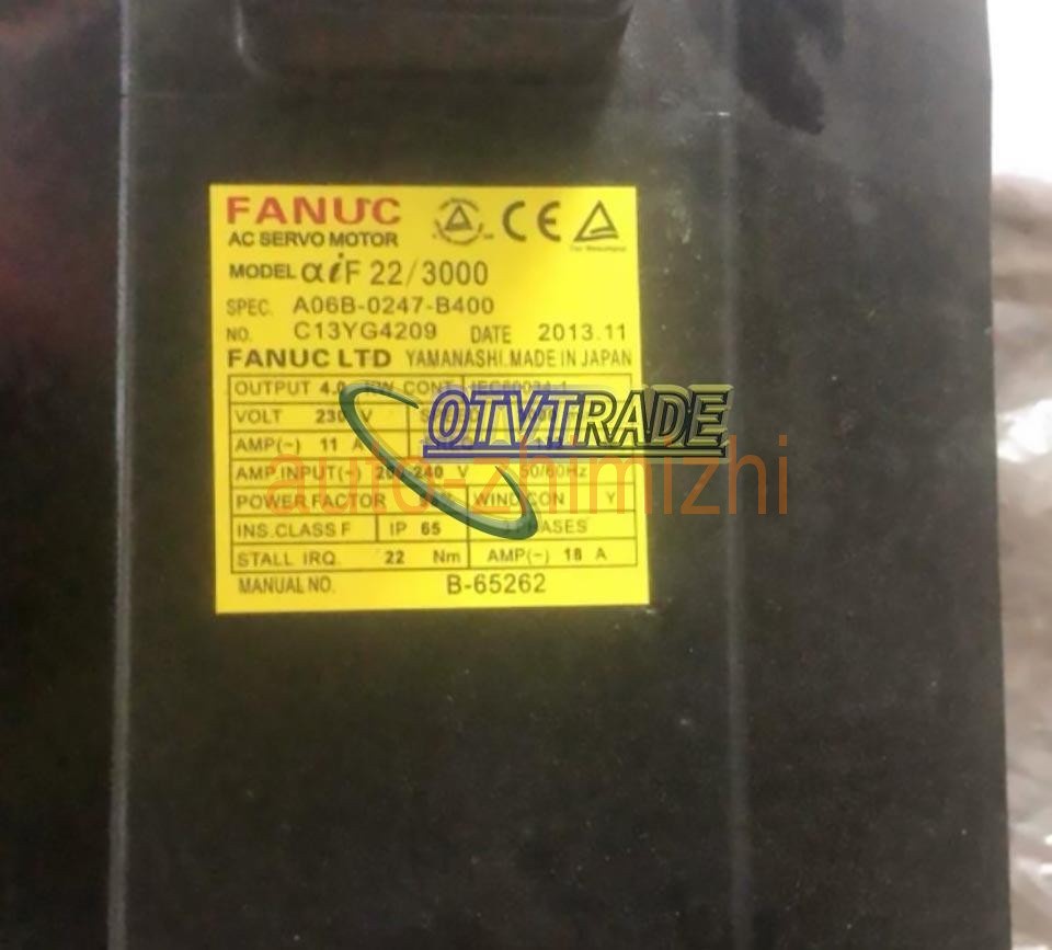 1PCS USED FANUC SERVO MOTOR A06B-0247-B400