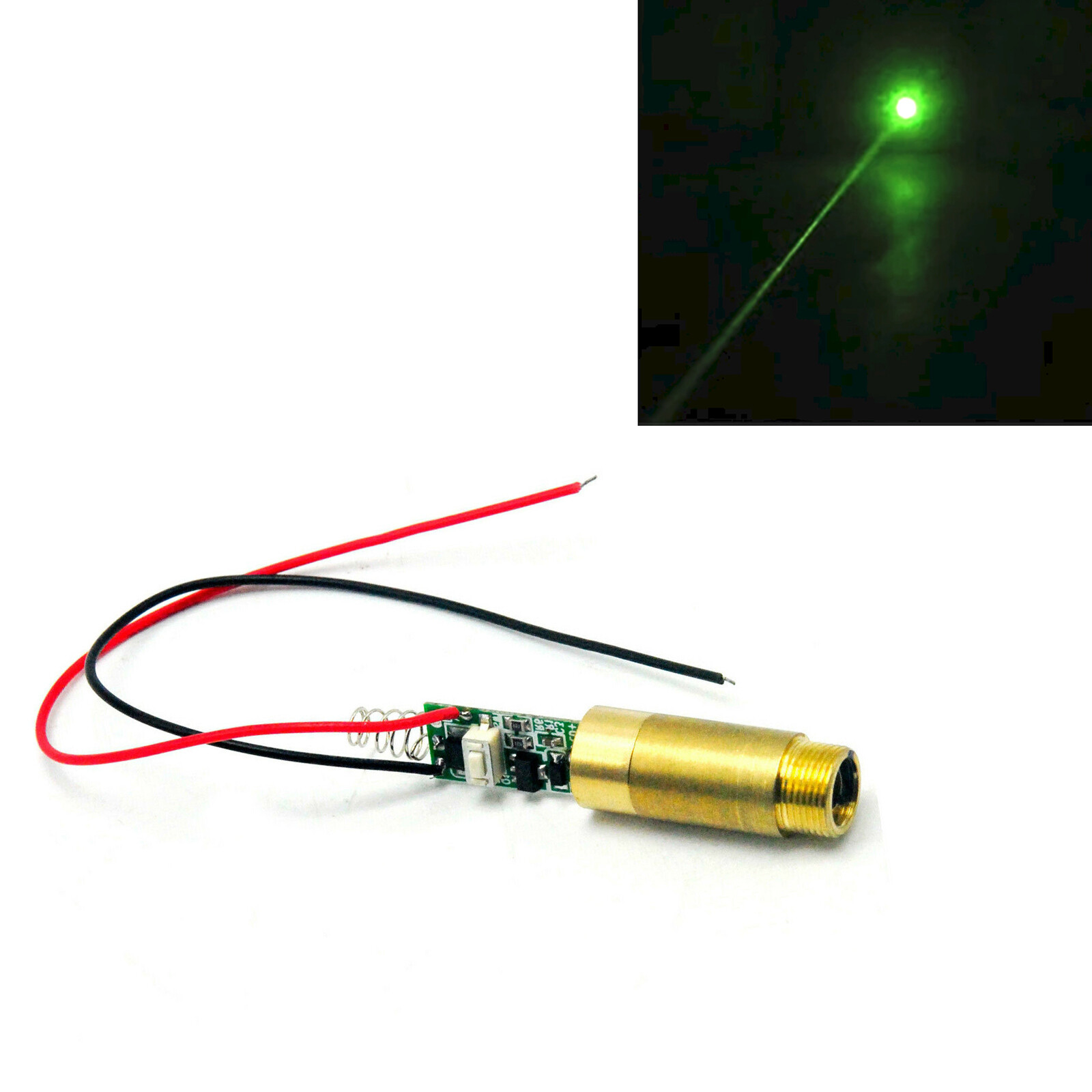 10pcs Industrial/LAB 532nm 50mW Green dot Laser Diode Module 12x35mm
