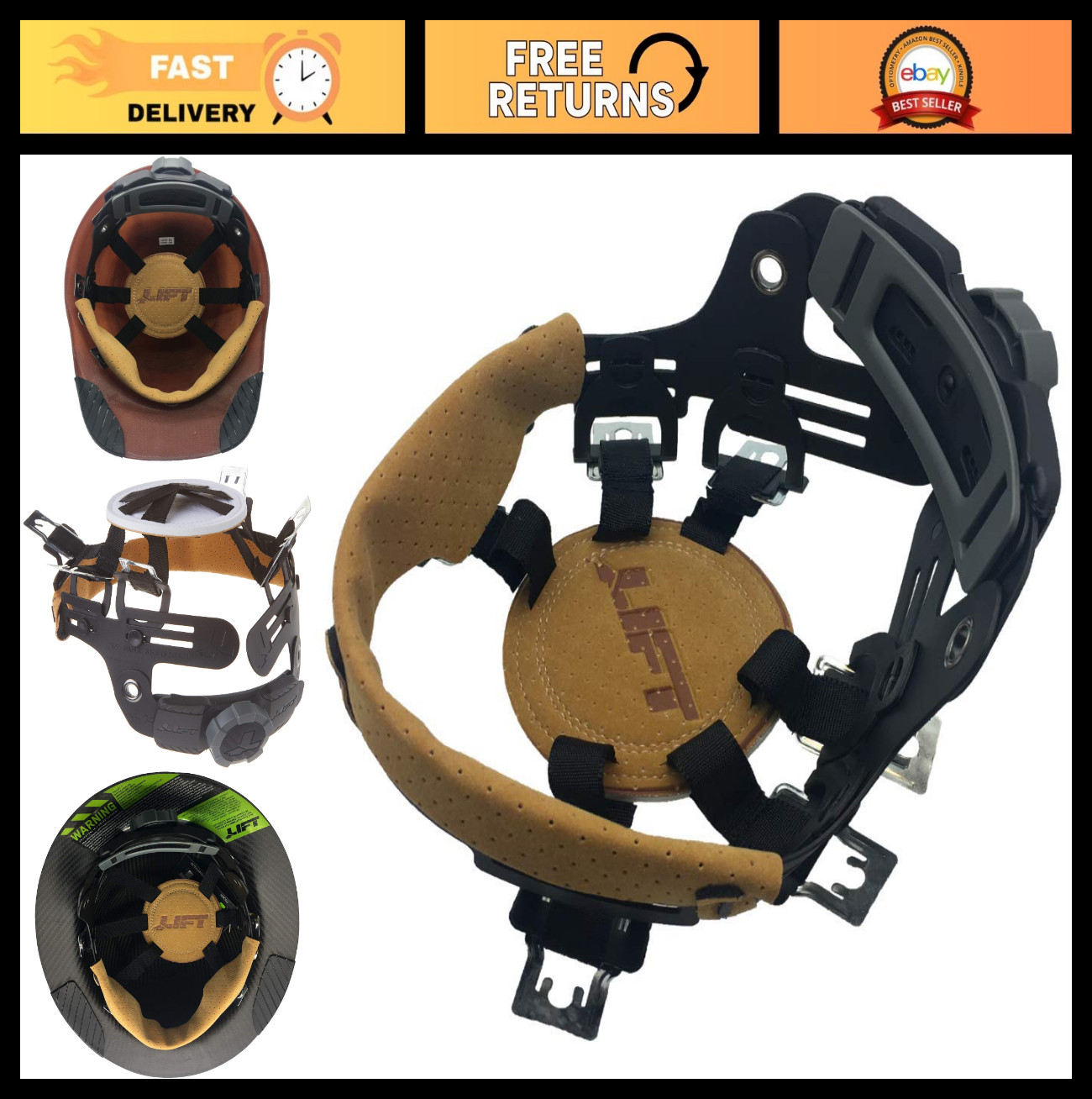 Hard Hat Replacement Suspension for Safety Helmet | Adjustable & Comfortable Fit