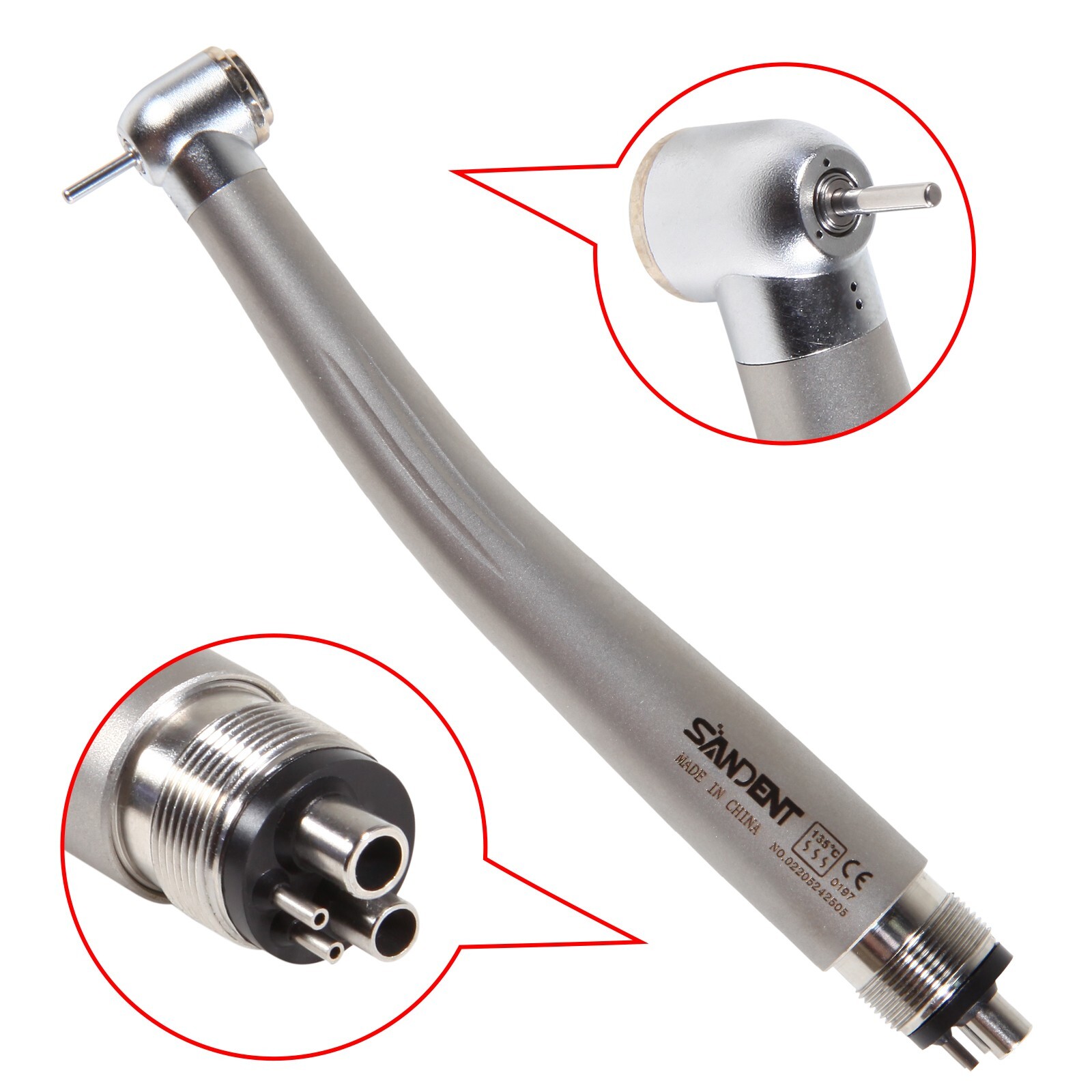 10 SANDENT NSK Style Dental High Speed Handpiece Push Button 4 Hole Pana Max ST4