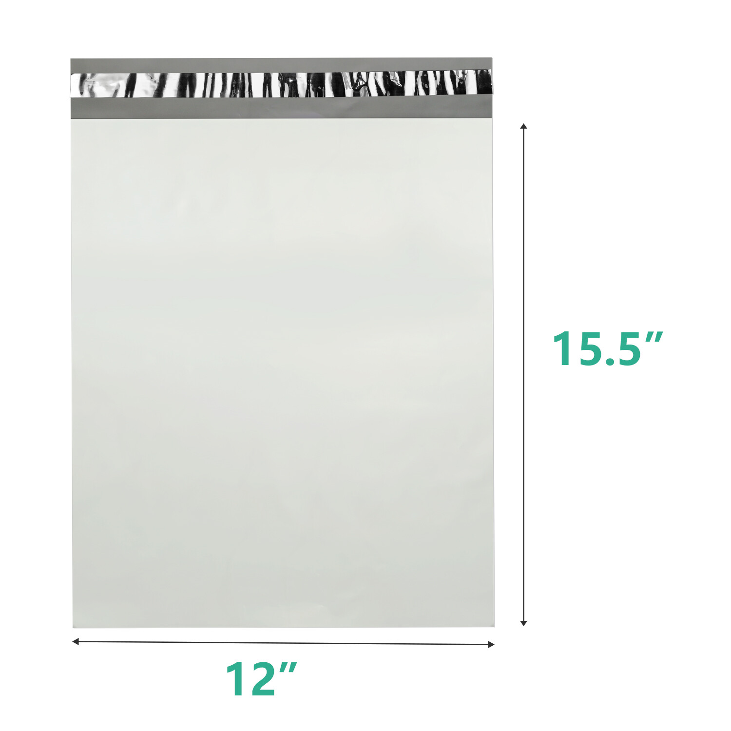 100 Poly 12×15.5 White Poly Mailers Shipping Envelopes Mailing Bags 2.5 Mil