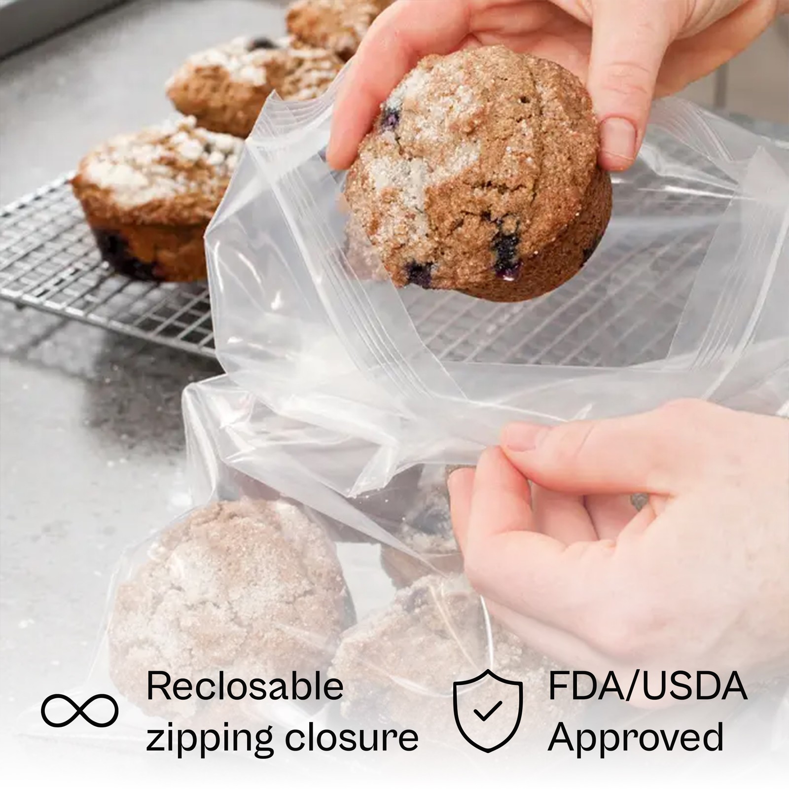10000 12×15 Clear Plastic Zipper Poly Locking Reclosable Bags 2 Mil 12″ x 15″