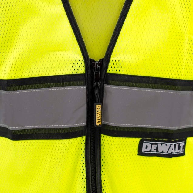 DEWALT DSV221 Contrasting Trim Class 2 Safety Vest, ANSI/ ISEA 107-2010