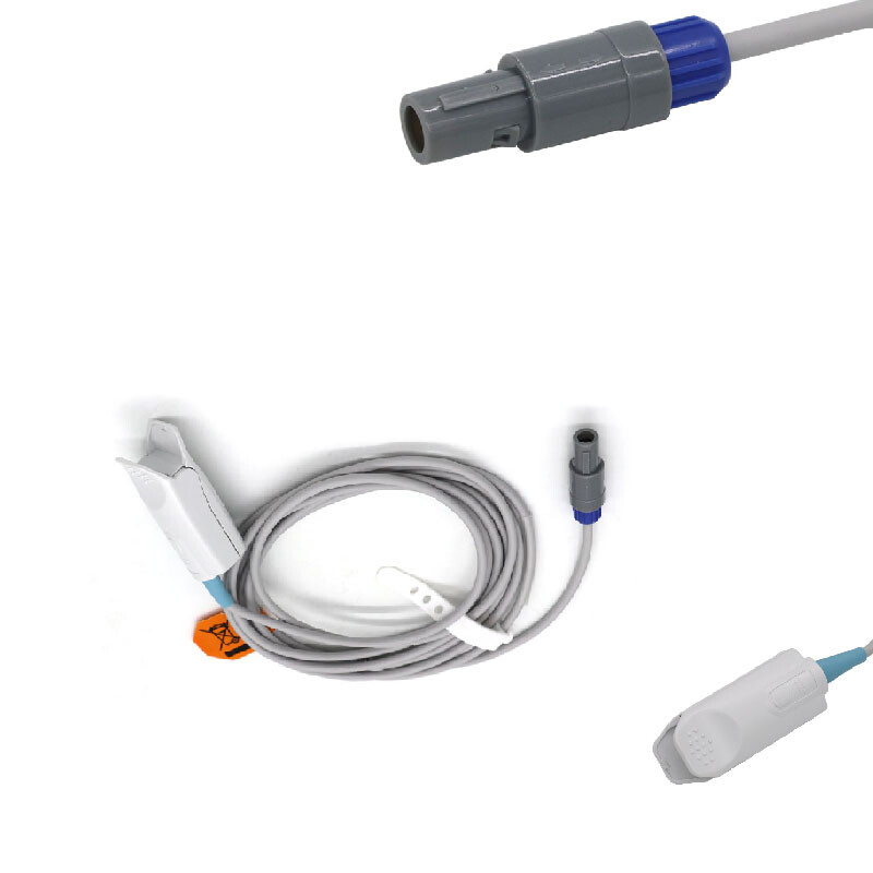Adult Finger Clip SpO2 Sensor Blood Oxygen Probe Fit For Nihon KohdenCMS60C 5Pin