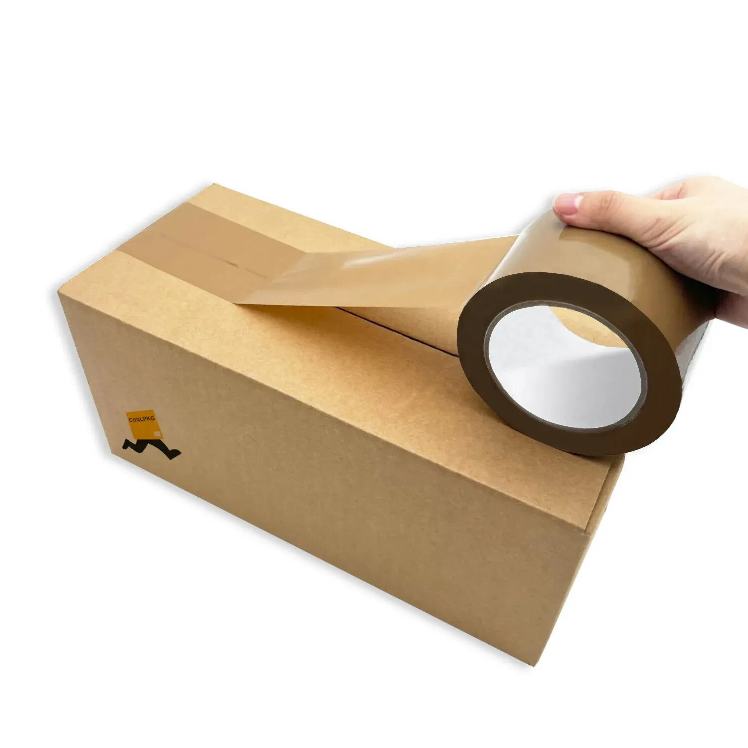 Up to 24 Rolls 3″ x 110 Yard Tan/Brown Carton Sealing Packing Shipping Box Tape