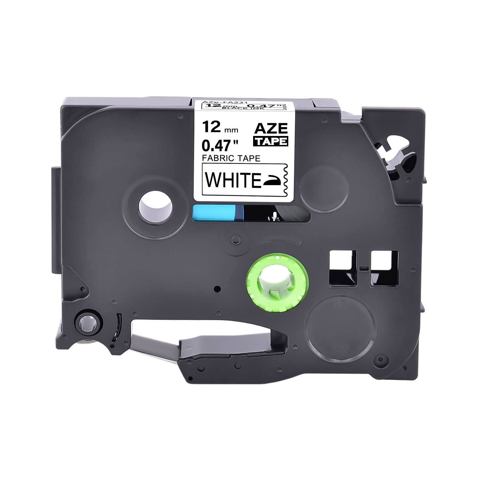1PK Black on White Fabric Iron-on Clothing Label Tape for Brother TZ TZe FA231