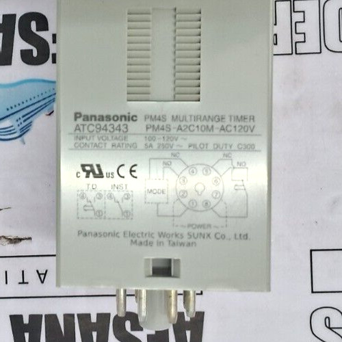 New Panasonic pm4s multirange timer pm4s-a2c10m-ac120v