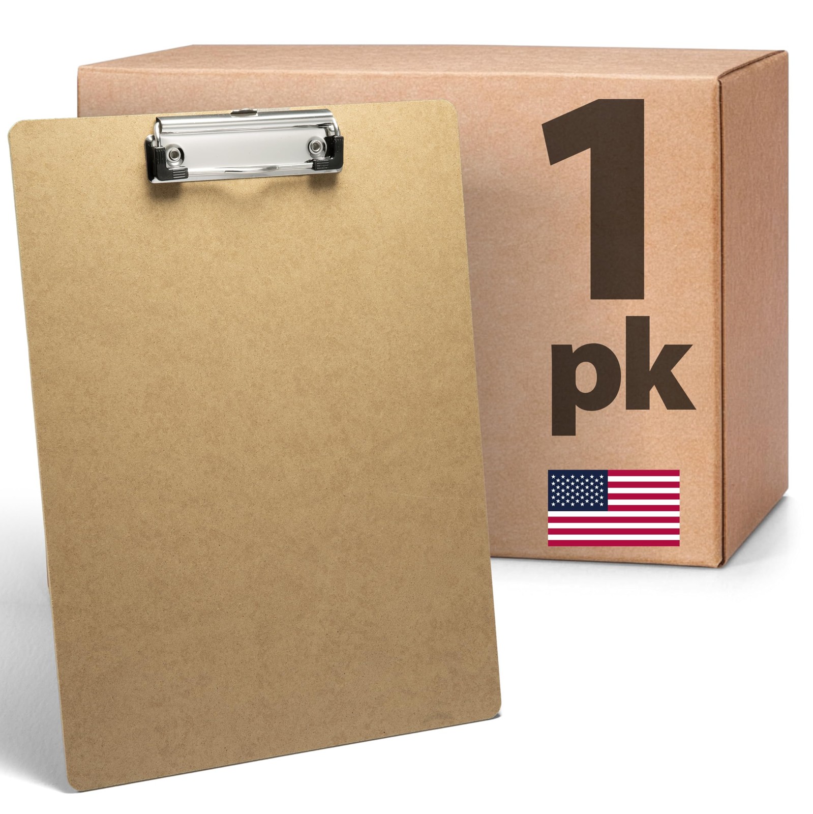 Recycled Wood Clipboard, Letter Size, Low Profile Clip, 9 x 12.5 Inches