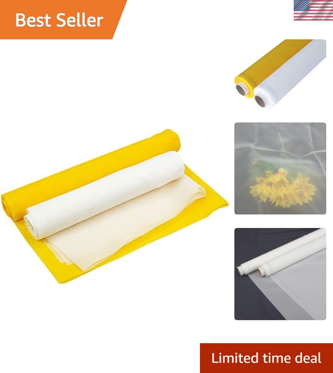 Silk Screen Printing Mesh Fabric 100 110 120 140 160 180 200 250 300 Mesh Roll