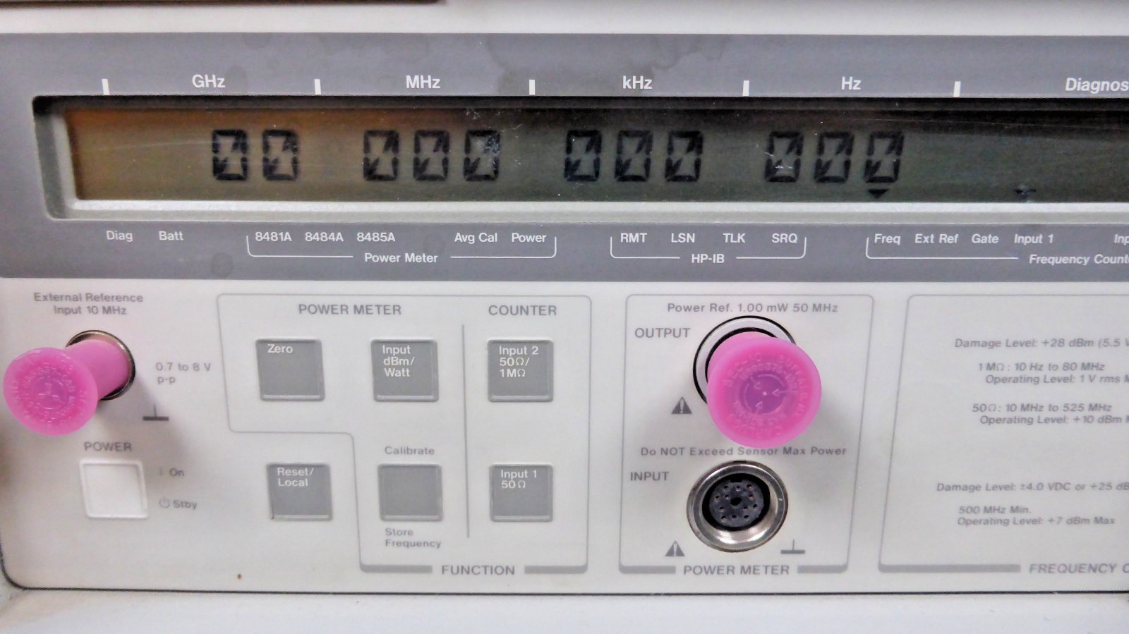 HP – Agilent – Keysight 5348A Microwave Counter/Power Meter