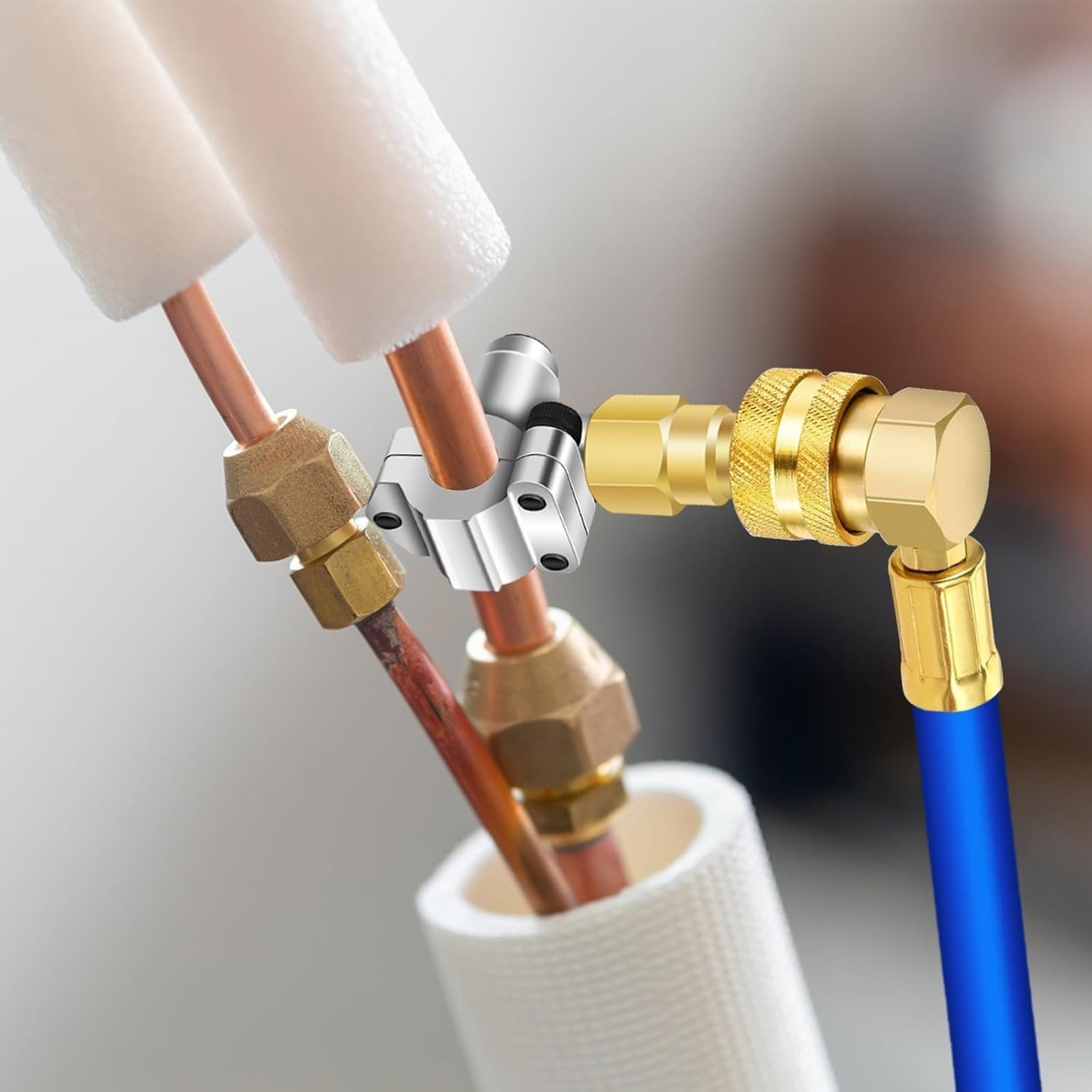 A/C Retrofit Valve Kit-Refrigerant Retrofit Valve Set with R12 to R134A Low Side
