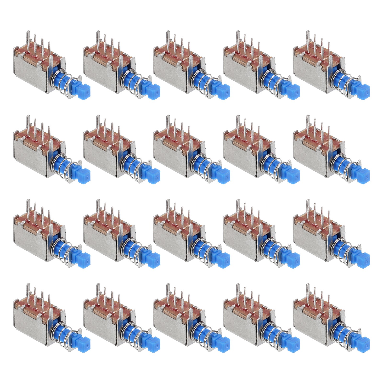 20pcs 0.3A DC 30V 6 Pin 1 Position Soldering DPST Push Button Switch PS-22E05