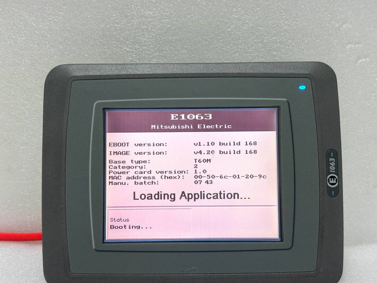 Mitsubishi Beijer Electronics Name:E1063 Type:06704 Touch Screen Operator Panel