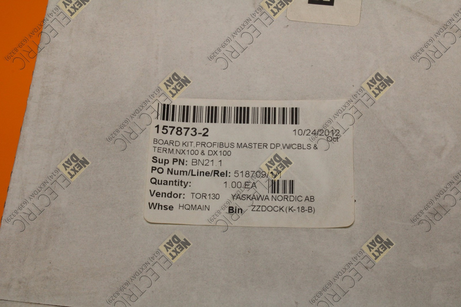 Motoman, SARCR-XFB01, 34752290, Profibus DP, NX100 DX100 Yaskawa 157873-2 HMS