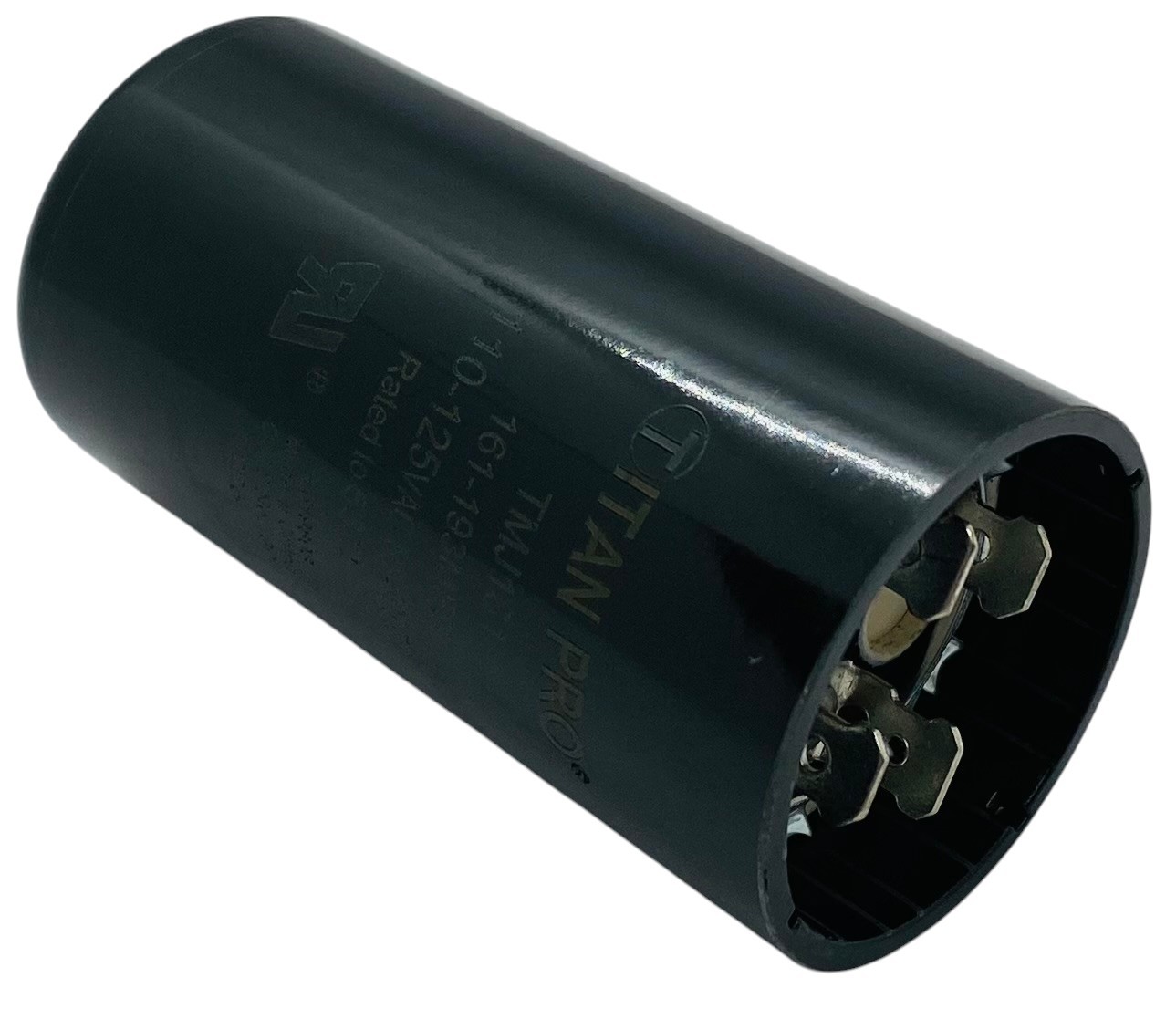 Packard Start Capacitor, Round, 161-193 Mfd., 110-125 Volt, TMJ161, 161-125
