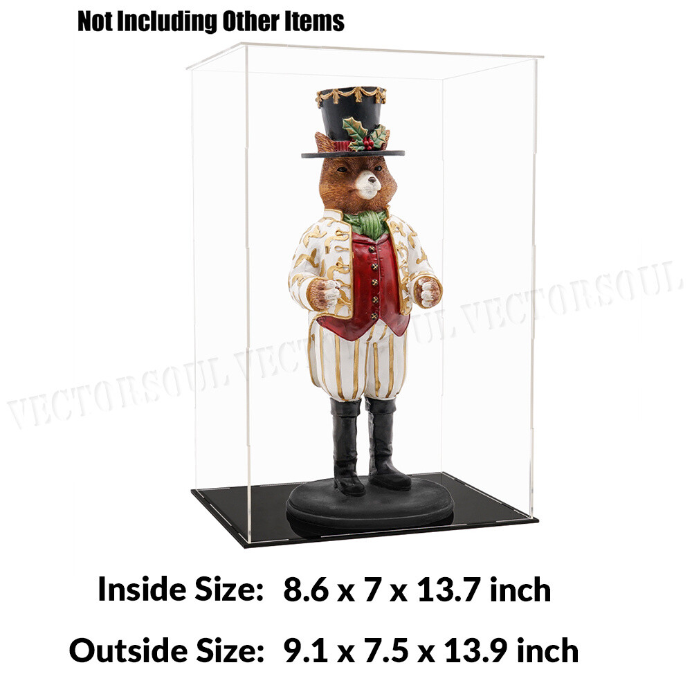 Large Acrylic Display Case Dustproof Box Action Figures for Collectibles Diecast