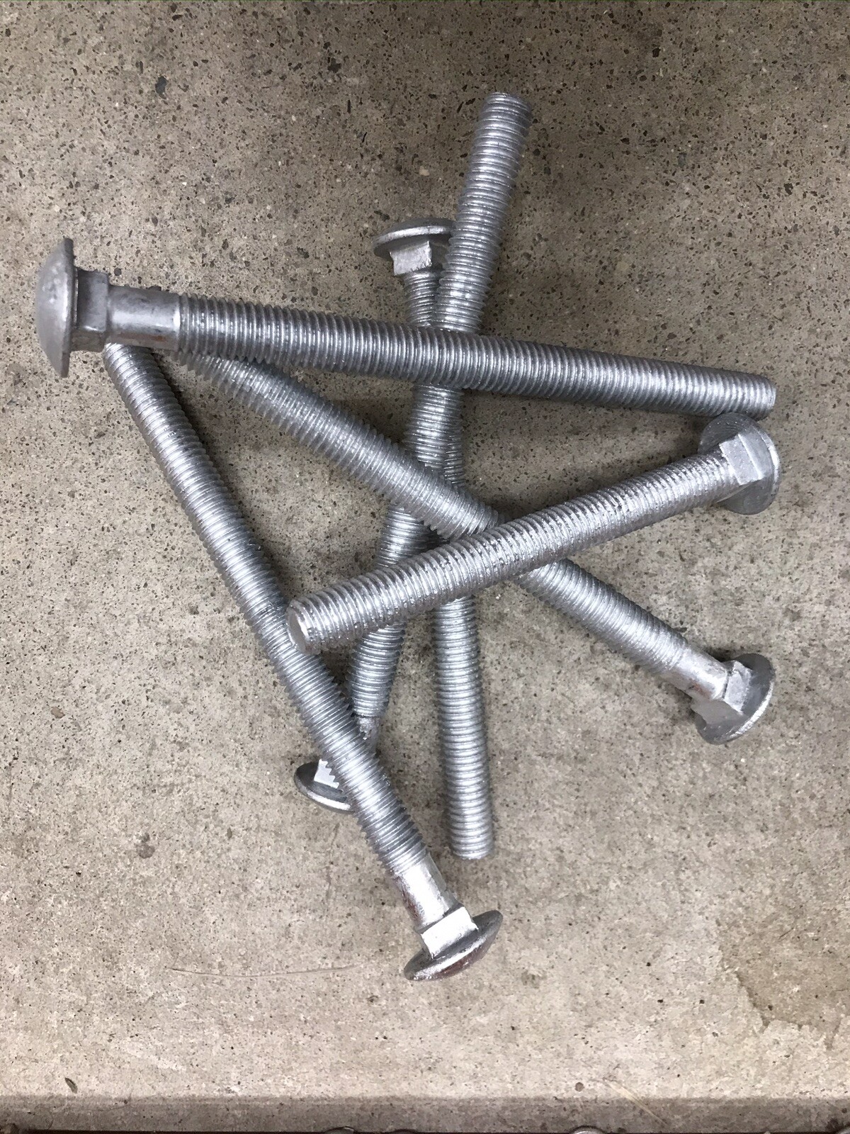 1/2” Galvanized Carriage Bolts With Nuts and Washers – Large Sizes