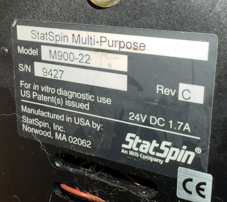 StatSpin MP Multi-Purpose Centrifuge M900-22 with RT12 Rotor and Power Supply