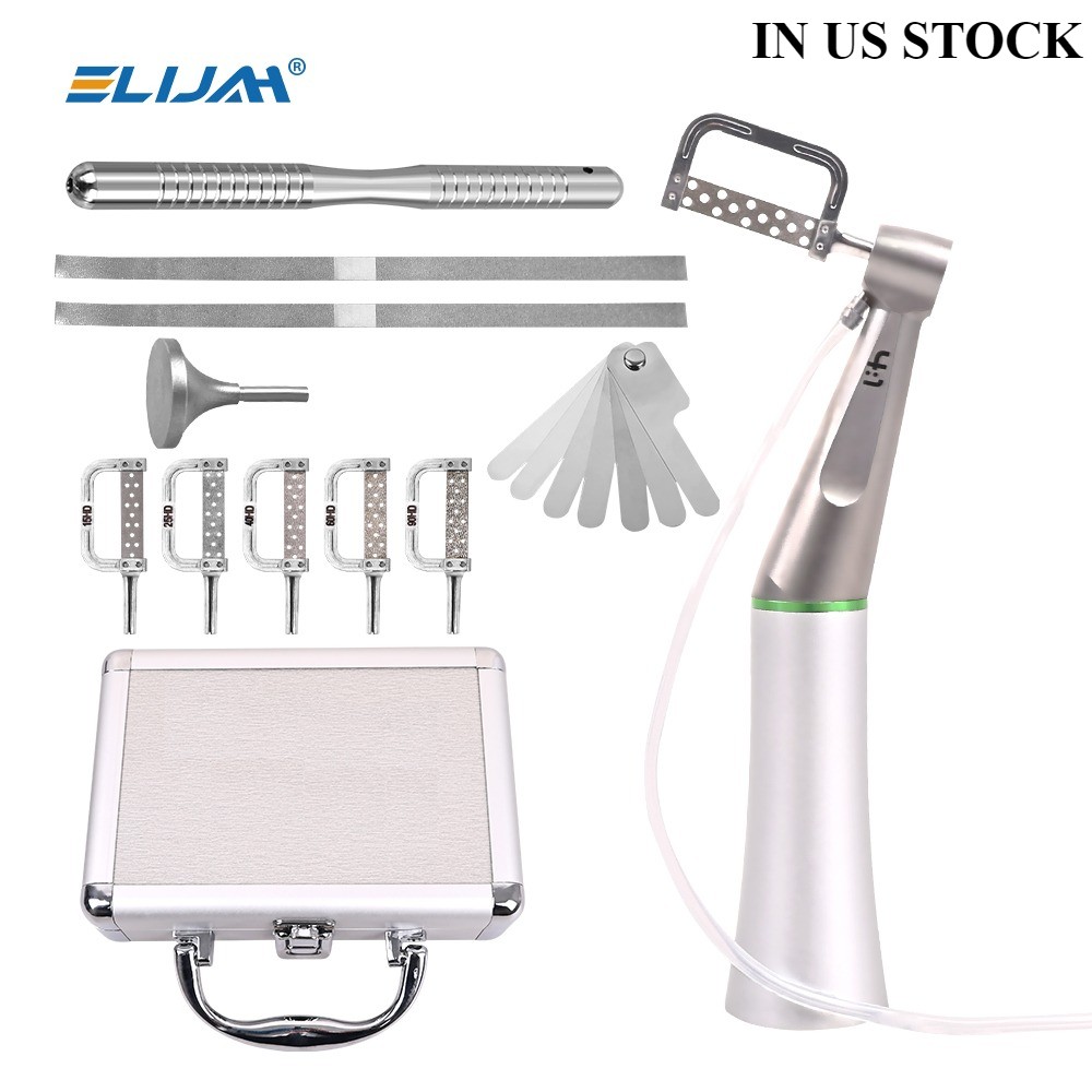 Dental 4:1 Reduction IPR Contra Angle Handpiece Interproximal Strips Kits -IN US