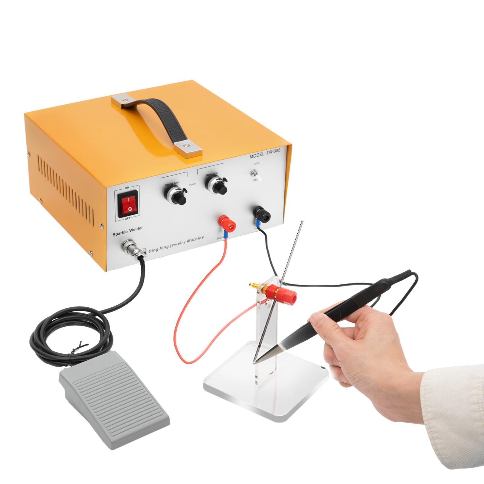 600W Jewelry Spot Welder Laser Welding Machine for Gold Silver Metal 1-80A