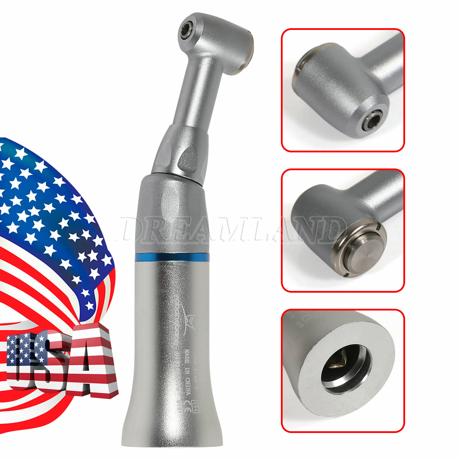SKYSEA Dental Slow Low Speed Contra Angle Handpiece Straight Nose Cone Motor FDA