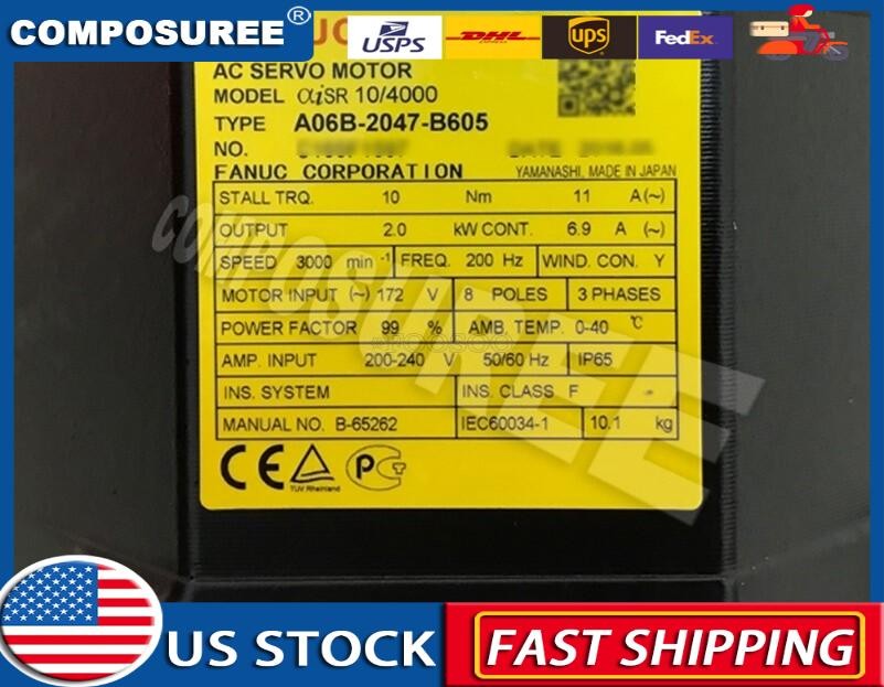 FANUC A06B-2047-B605 Servo Motor A06B2047B605 New In Box US Free TAX