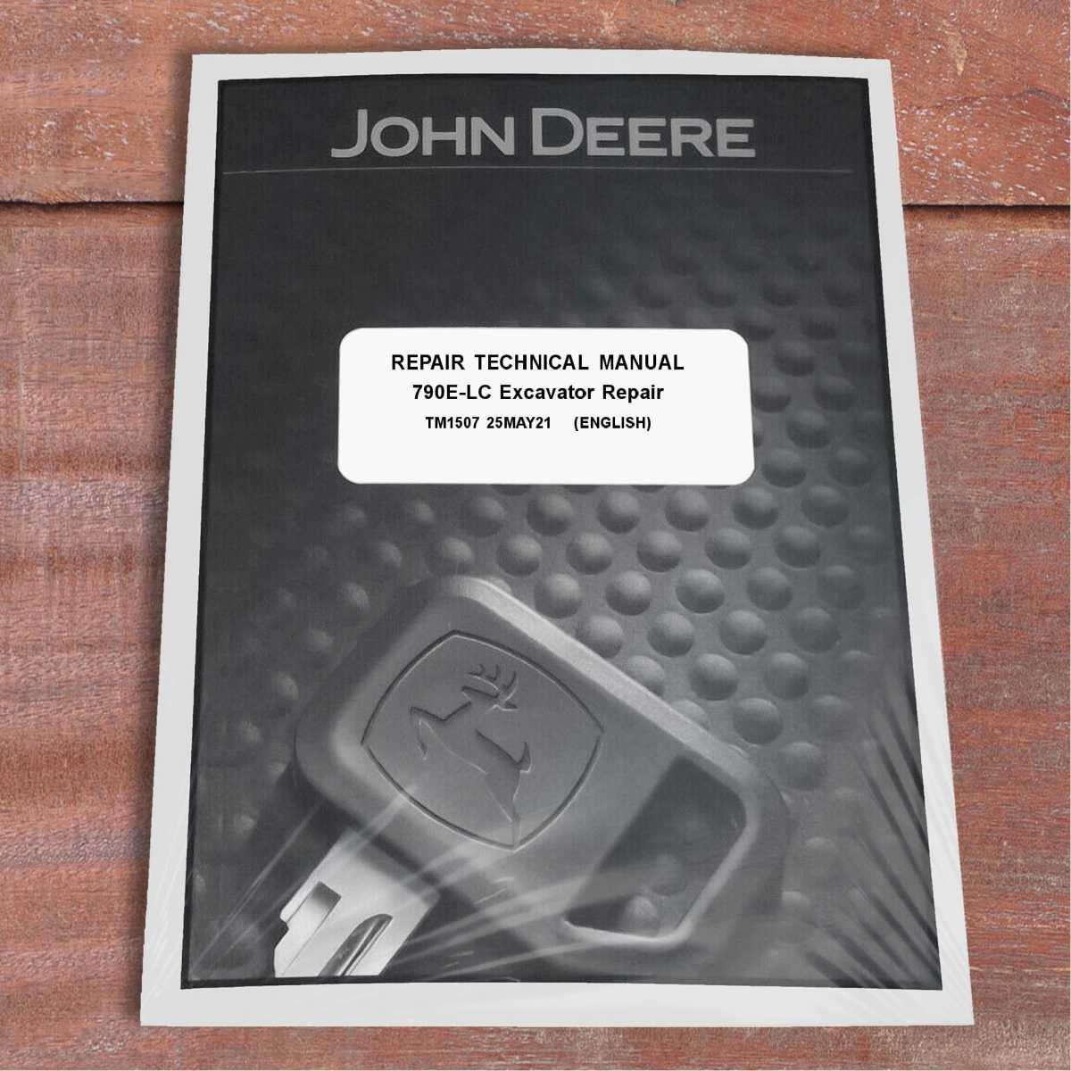 John Deere 790ELC Excavator Technical Service Repair Manual – TM1507