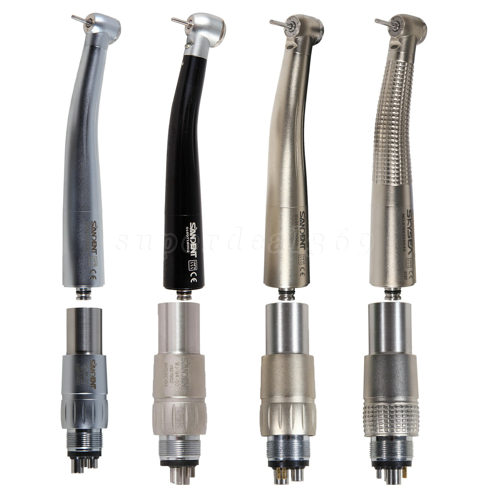 Dental High Speed/E-generator LED/Fiber Optic Handpiece 4/6 Hole Coupler for NSK