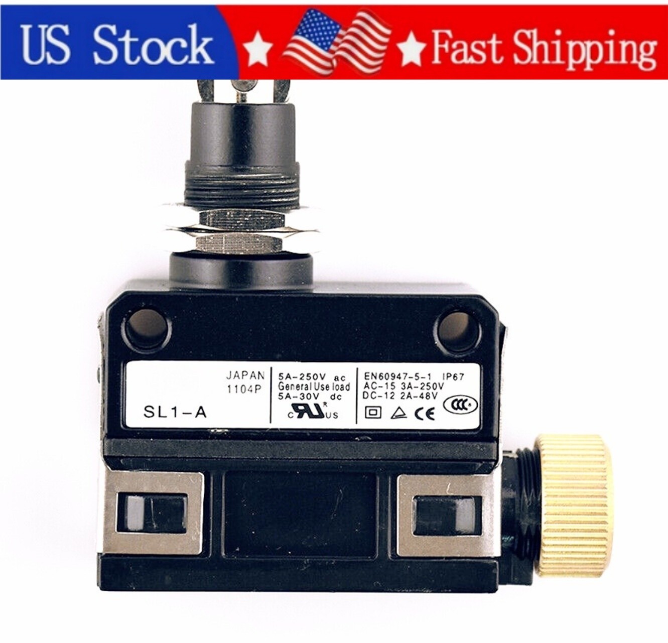 1PCS New EN60947-5-1 IP67 SL1-E Limit Switch for CNC Micro Switch Fast Delivery