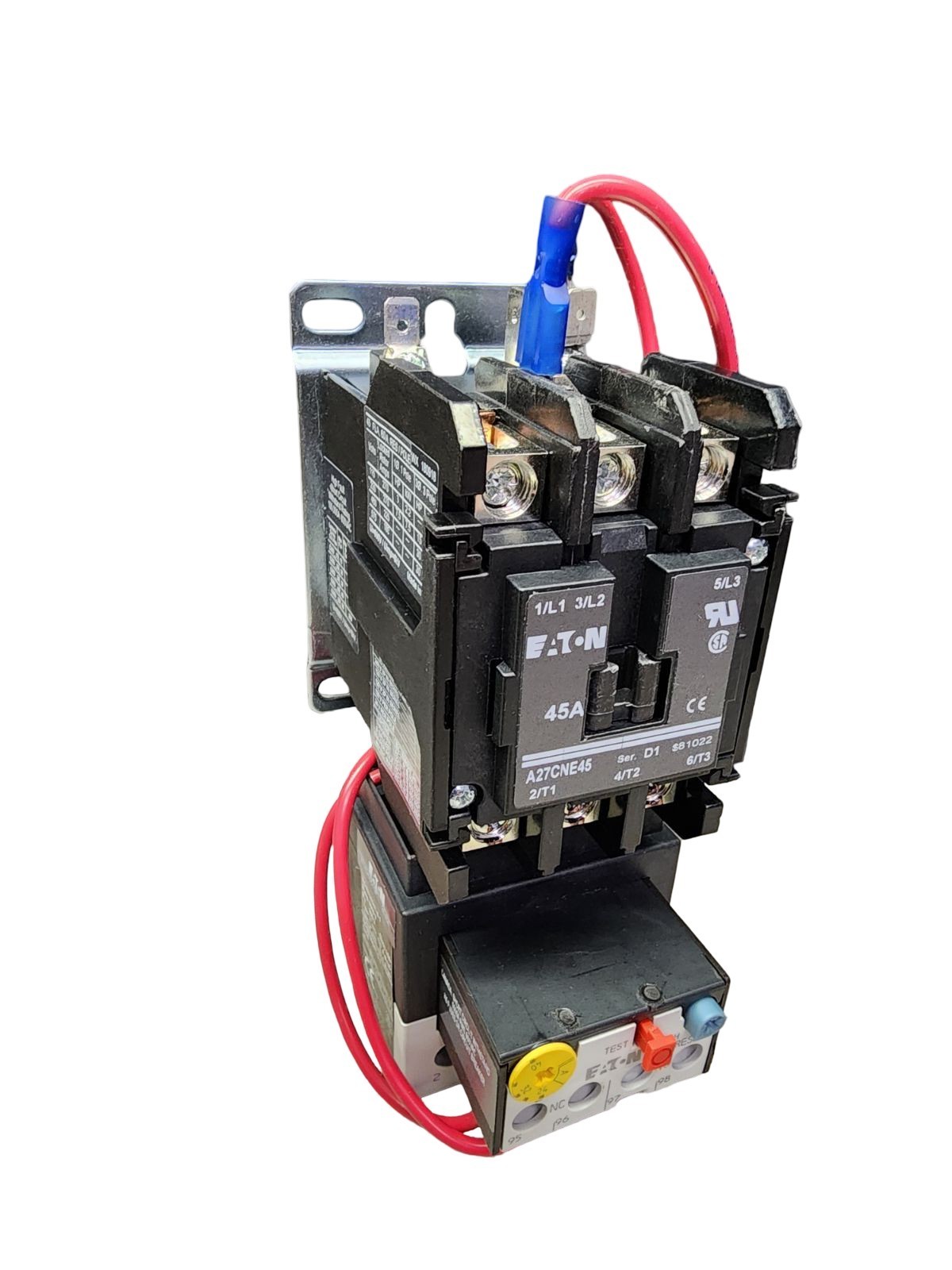 Eaton A27CNE45A040 Definite Purpose Starter 45A 3‑Phase 120V Coil | IEC/DP Conta